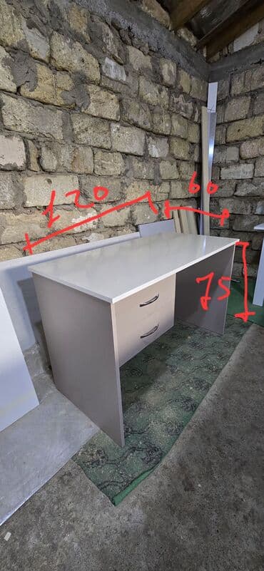 alcipan malyar ustasi: İş masası – 120×60×75 sm - Ölçülər: uzunluq 120 sm, en 60 sm — 2