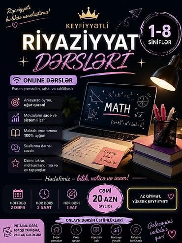 bakı sirki online bilet: Repetitor, Riyaziyyat — 1