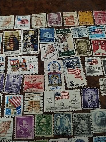 Məhsul: ABŞ poçt markaları kolleksiyası – qarışıq mövzular və nominal — 3