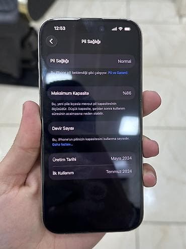 iphone se telefon: IPhone 15 Pro, 128 GB, Natural Titanium, Face ID — 7