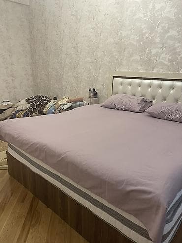 taxta komod: İki nəfərlik yataq dəsti - Klassik dizaynlı, düyməli kapitone başlıq — 2