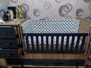 genc yataq: Oğlan və qız üçün, İşlənmiş, Beşik, Komod — 2