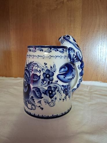 Çay dəsti, rəng - Göy, Keramika — 4