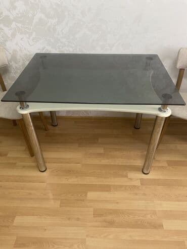 metbex stol: Mətbəx masası, İşlənmiş, Açılmayan, Şüşə, Dördbucaq masa — 1