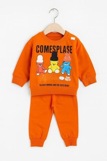 ritmik gimnastika üçün kupalniklər: Uşaq üçün idman dəsti - Model: 2 hissəli dəst – sweatşört və şalvar - — 5