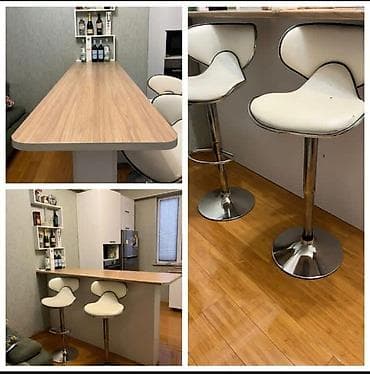 İşlənmiş, Kvadrat masa, 2 stul