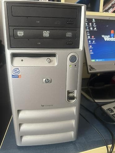 HP Compaq masaüstü kompüter seti - Sistem bloku: HP Compaq qüllə