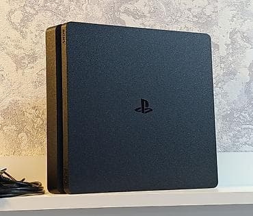 sony playstation ps1: Az işlənmiş PS4 slim 500gb +2 pult +20 oyun. Sistem-13.50 Cihaz — 4
