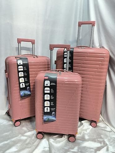 Sərt korpuslu səyahət çamadan dəsti - Ölçülər: 3-lü set (kabinə uyğun