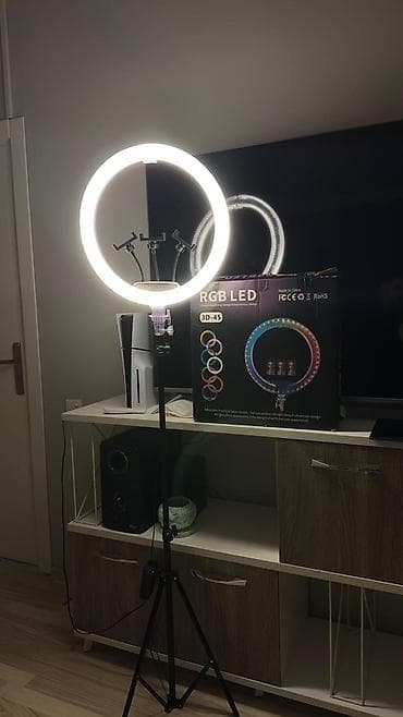 Fotokameralar: Ancaq VP əlaqə RGB LED dairəvi işıq seti – tripod ilə - 3D-45 model — 3