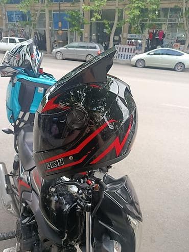 səsboğucular moto: DAYU integral moto dəbilqə endirim olcaq. - Korpus: parlaq qara — 1