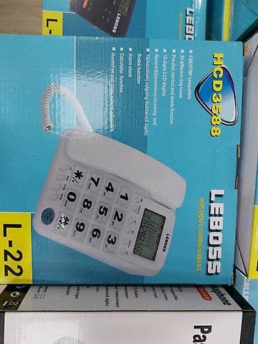 Stasionar telefon Simli, Yeni, Pulsuz çatdırılma, Ödənişli çatdırılma, Rayonlara çatdırılma