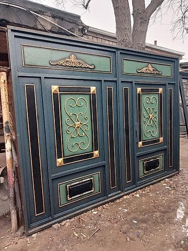 infacol kapi: Dəmir qapı dəsti – dekorativ döymə elementli - Material: qalın metal — 1