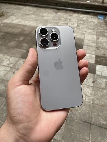 ventilator satilir: IPhone 15 Pro, 128 GB, Gümüşü, Face ID — 1