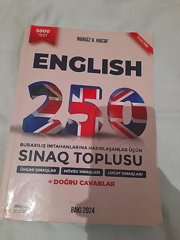 Testlər: ❗️ƏLA VƏZİYYƏTDƏ VƏ İÇİ TƏMİZ OLAN N.N İNGLİS DİLİ 250 SINAQ — 1