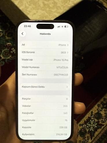 iphone 12 128: IPhone 15 Pro, 256 GB, Black Titanium, Face ID — 4