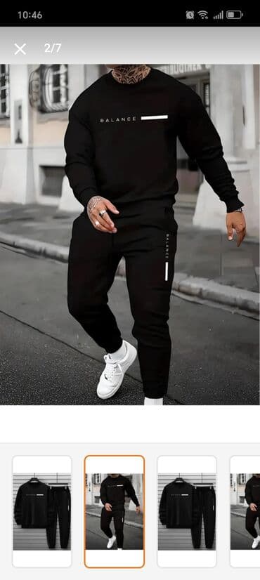 Köynəklər: Məhsul: kişi üçün idman dəsti - Dəst tərkibi: uzunqol sweatshirt və — 2