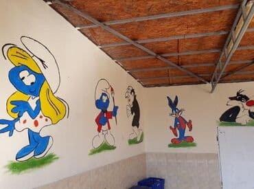 taxda qapi: M BOYA USTASI XİDMƏTİ Xidmətlər: - Peşəkar divar və tavan boyama - — 4