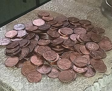 İncəsənət və kolleksiyalar: 150 ədəd ABŞ 1 senti - ABŞ-da, əmək haqqının yüksək olması və kard — 6