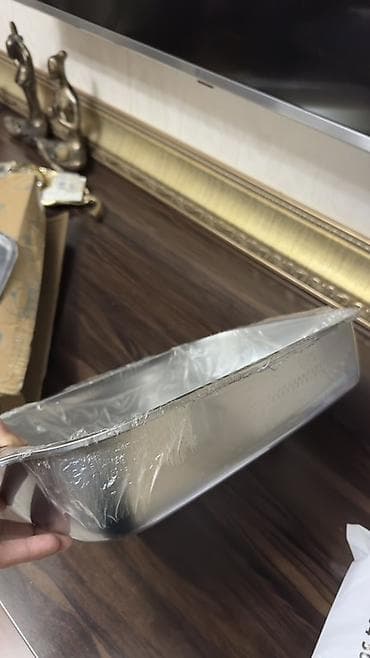 dibcek qablari: Paslanmayan poladdan qapaqlı qril/bişirmə sinisi - Material: yüksək — 2