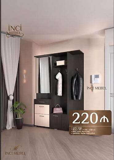 İnci Mebel dəhliz dəsti - Modell: Dəhliz Dəsti - Ölçü: Rəqem A 46° × lalafo.az -da İnci Mebel dəhliz dəsti - Modell: Dəhliz Dəsti - Ölçü: Rəqem A 46° ×