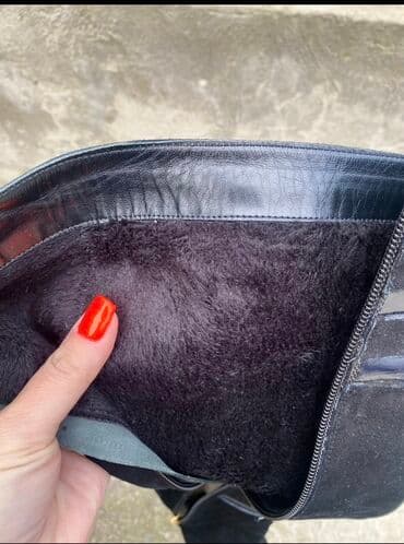 женские демисезонные сапоги на шпильке: Çəkmə, Ölçü: 36.5, rəng - Qara, İşlənmiş — 2