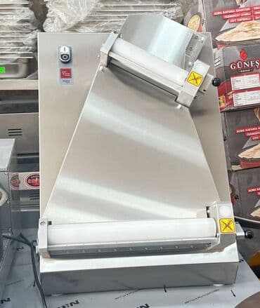 xamir yoyadigan aparat: Stolüstü xəmir yayan Model: Sm-40 Türkiyə istehsalıdır . Paslanmaz — 1