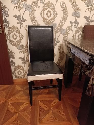 Qonaq otağı üçün, İşlənmiş, rəng - Qara Stul