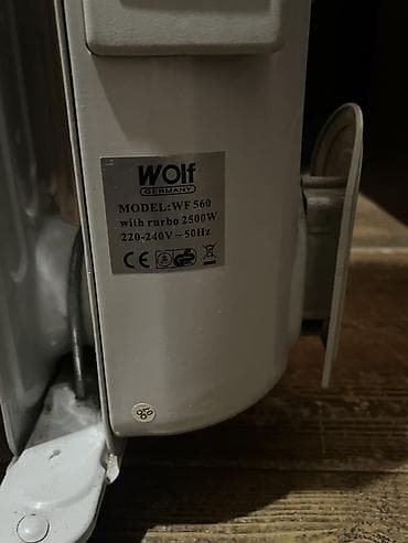 lepe ceken: Wolf Germany yağ radiatoru – model WF 560 (with turbo) - Güc: 2500 W — 3