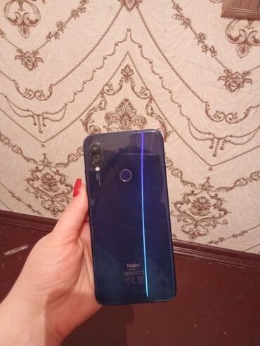 Redmi Note 7, 64 GB, rəng - Göy, Barmaq izi