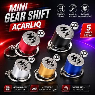 Mini Gear Shift açarlıq - Realistik sürət qutusu dizaynı: 1–6 pillə