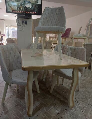 венский стул: Qonaq otağı üçün, Yeni, Açılan, Kvadrat masa, 6 stul — 2