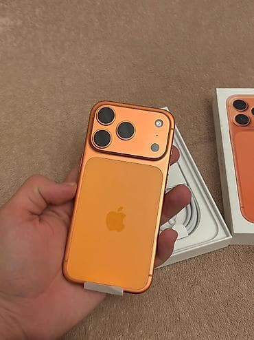 iphone ekranlari: IPhone 17 Pro, 256 GB, Narıncı, Zəmanət, Barmaq izi, Simsiz şarj — 2