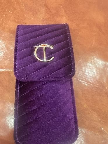 dini aksesuarlar: Charlotte tilbury brushes Bənövşəyi məxməri qablaşdırmada mini makiyaj — 2