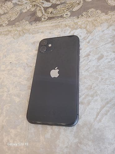 iphone şarj: IPhone 11, 64 GB, Qara, Zəmanət, Simsiz şarj, Face ID — 2