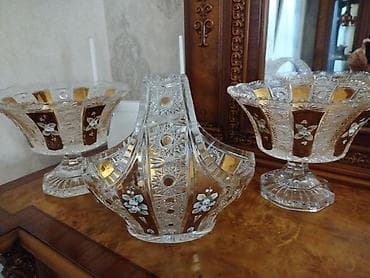 Böhm üslubunda bəzəkli kristal dəst zər getməsi var — 1