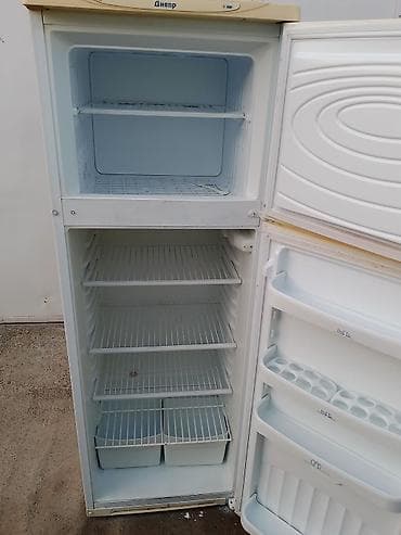 philips xenium x519: İşlənmiş 2 qapılı Dnepr Soyuducu Satılır, rəng - Ağ, Təkərli — 3