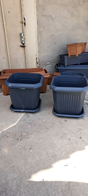 güller: Dibcek dibcek qabi duzbucaqli balkon heyet ucun gul qabi duzbucaqli — 19