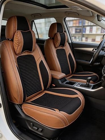 avto cexol satisi: Universal avtomobil oturacaq üzlükləri və boyun yastıqları dəsti - — 3