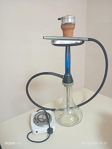 Nərgilə dəsti - Şüşə kolba və metal şaxta ilə klassik nərgilə qurğusu lalafo.az -da Nərgilə dəsti - Şüşə kolba və metal şaxta ilə klassik nərgilə qurğusu