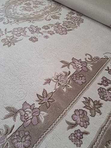 antik xalça: Klassik üslubda dekorativ xalça - Rənglər: krem fon üzərində bej və — 4