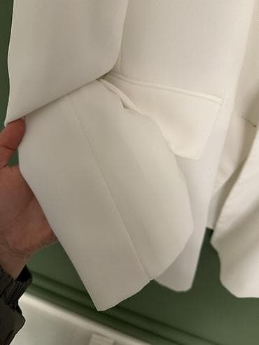 zara pencek: Zara qadın blazer Alinib: 229 AZN YENI KIMI! - Rəng: krem/ivori ağ - — 3