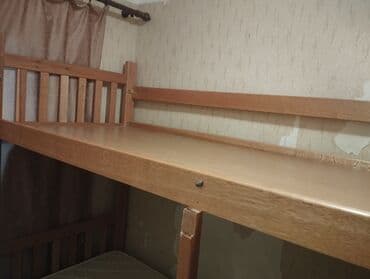 alt ust kravat: Oğlan və qız üçün, Çarpayı, Matras ilə, Siyirməsiz, Taxta — 7