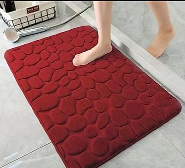 winda teker evi: • SİFARİŞLƏ GƏTİRİLİR 🛍️ • Yumşaq daş naxışlı vanna otağı xalçası - — 2