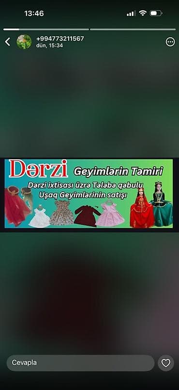 Dərzi xidməti – geyimlərin təmiri və tikişi - Geyimlərin peşəkar lalafo.az -da Dərzi xidməti – geyimlərin təmiri və tikişi - Geyimlərin peşəkar