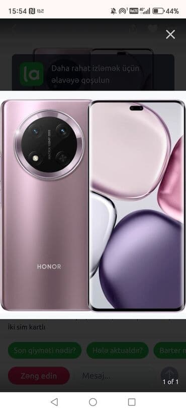 телефон fly nimbus 9: Honor X9c, 256 GB, rəng - Bənövşəyi — 2