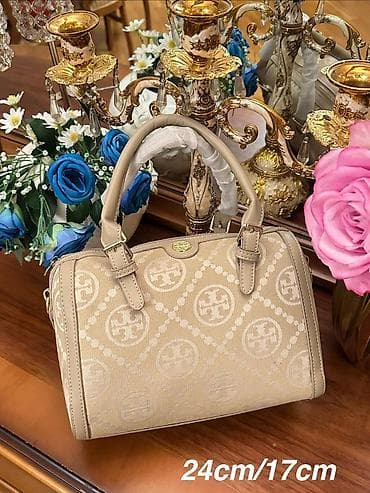 qız cantaları: Tory Burch dizaynlı barrel/duffle tipli əl çantası – bir neçə rəng — 7