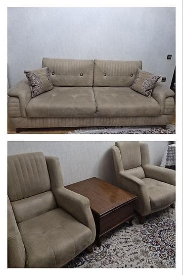 L🅰/ divan kreslo dəsti, heç bir defekti yoxdur. Divan açılır