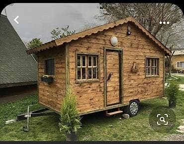 su ceken mator: Taxta mobil ev/treyler ev Karavan - Təbii ağacdan yığılmış, kottec — 1