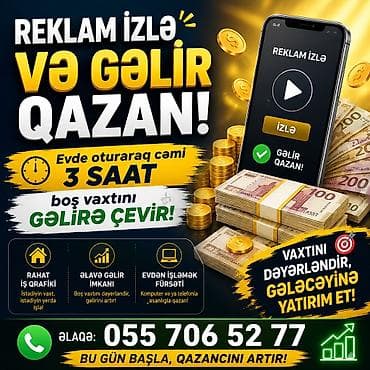 -Siz hər gün müxtəlif reklamlar izləyirsiniz.Amma gəliri başqası